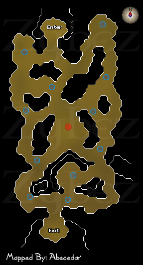 Zybez RuneScape Help's Map to the Giant Mole Den