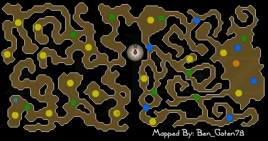 Zybez RuneScape Help's Invisible Dungeon Map