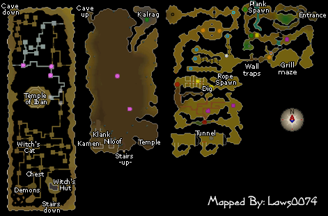 Zybez RuneScape Help Underground Pass Map