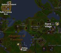 Zybez RuneScape Help's Thumbnail of the Alfred Grimhand Barcrawl Map