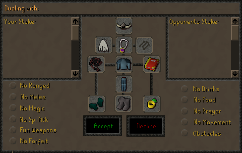 Zybez RuneScape Help's Screenshot of the Duel Arena Rules