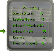 Zybez RuneScape Help's Alchemist Playground Display