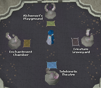 Zybez RuneScape Help's Screenshot of the Portals in the Mage Training Arena