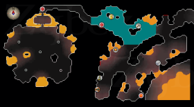 Zybez RuneScape Help's Map of where the Fight Cave Entrance is