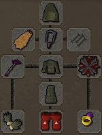 Zybez RuneScape Help's Screenshot of Suggested Magic Equipment for Dagannoth Fighting