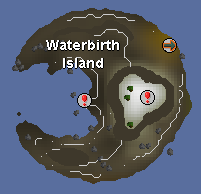Zybez RuneScape Help's Map of Waterbirth Island
