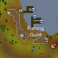Zybez RuneScape Help's Fishing Guild Map