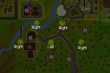 Zybez RuneScape Help's Map of How to Turn the Valves
