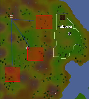 Zybez RuneScape Help's Image of the Copper Longtail Hunting Area