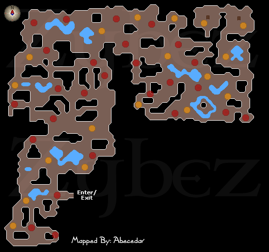 Zybez RuneScape Help's Cave Horror Dungeon Map