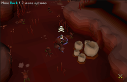 Zybez RuneScape Help's Screenshot of Mining the Rock