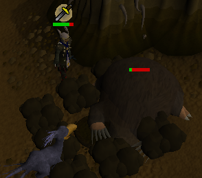 Zybez Runescape Help's Image of the Giant Mole Digging