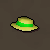 Green Boater Hat