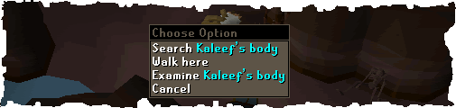 Zybez RuneScape Help's Screenshot of Kaleef's Body