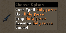 Zybez RuneScape Help's Screenshot of the Holy Force Spell