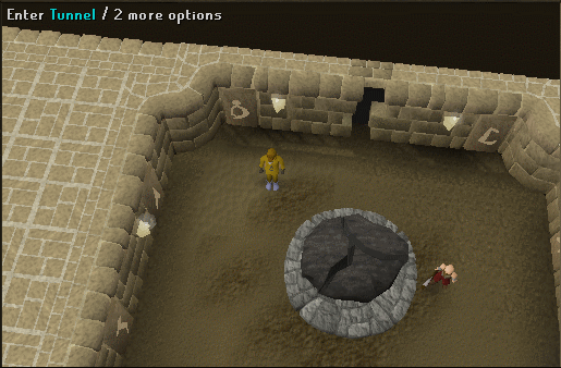 Zybez RuneScape Help's Screenshot Of The Temple Of Light Underground Passage Cave Entrance