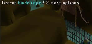 Zybez RuneScape Help's Screenshot of Firing at the Rope