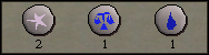 Zybez RuneScape Help's Image of the runes for the Waterbirth Teleport spell